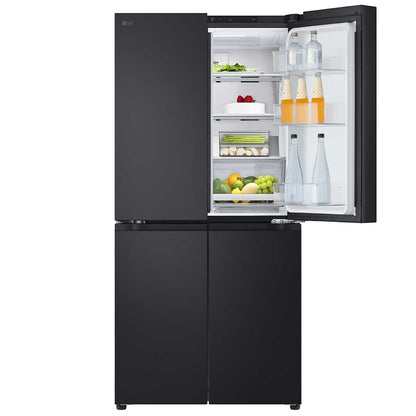 LG 530L Slim French Door Fridge Matte Black GF-B505MBL