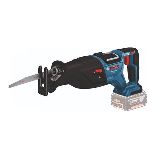 Bosch 18V Professional Biturbo Reciprocating Saw GSA 28mm - Skin Only - Lightweight - Toolless Blade Change