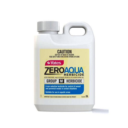 Yates 5L Zero Aqua Herbicide Concentrate - Liquid - Non-Selective - Effective - Auzzistore