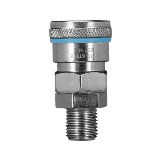 Powerfit Nitto Style Coupler - ¼" BSP Male - Steel - Durable - Auzzistore