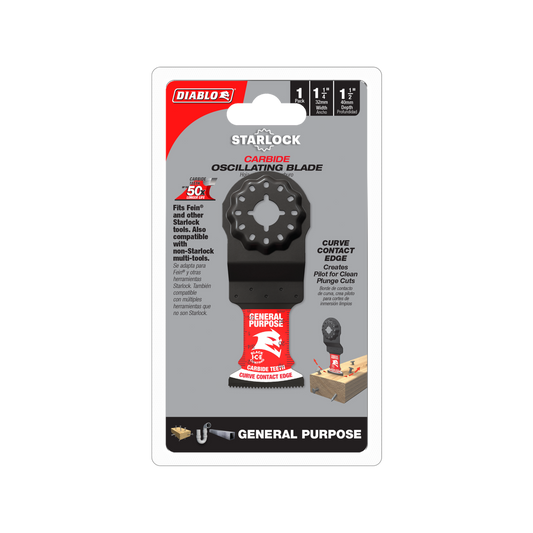 Diablo 32mm Starlock Oscillating Blade - General Purpose - Carbide Teeth - Durable - Auzzistore