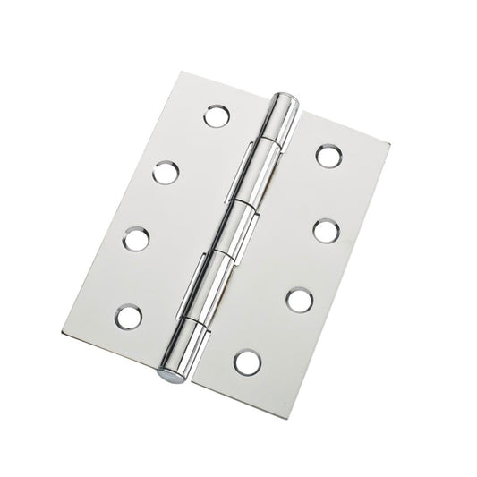 Lane Butt Hinge - 100mm - Chrome Plated - Fixed Pin - 20 Pack - Auzzistore