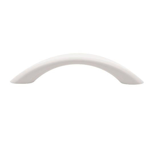 Prestige White Plastic Bow Handle - 96mm - Contemporary - Durable