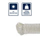 Grunt 5mm Starter Cord - White Nylon - Durable - UV Protected