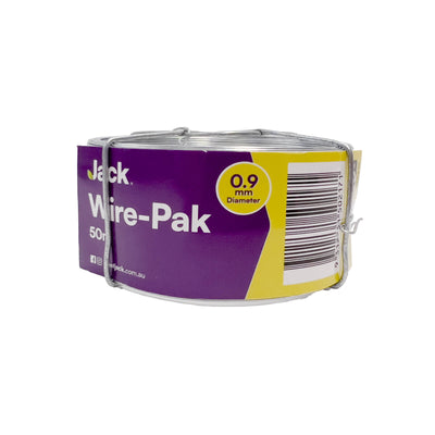 Jack Tie Wire 0.9mm x 50m Galvanised Steel No Tangle Dispenser