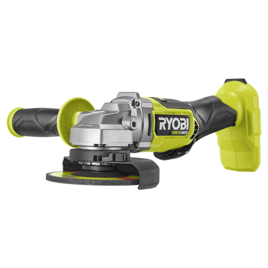 Ryobi 18V One+ HP 125mm Angle Grinder Tool Only - 9000rpm - Versatile Cutting & Grinding - Auzzistore