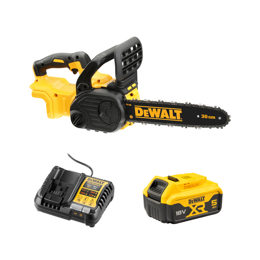 Dewalt 18V XR Brushless Chainsaw Kit 5Ah 300mm - Compact - Efficient Cutting