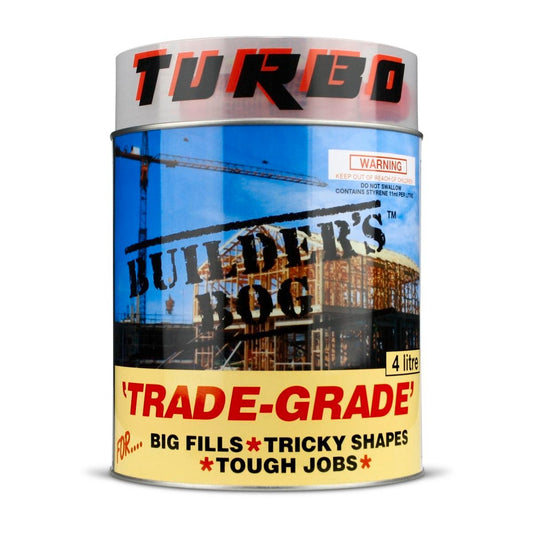 Turbo Builders Bog - 4L - Unsaturated Polyester - Paintable - Auzzistore