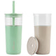 Reduce Aspen Glass Tumbler 591ml 2 Pack Matcha Sand – view 4