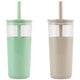 Reduce Aspen Glass Tumbler 591ml 2 Pack Matcha Sand – view 2