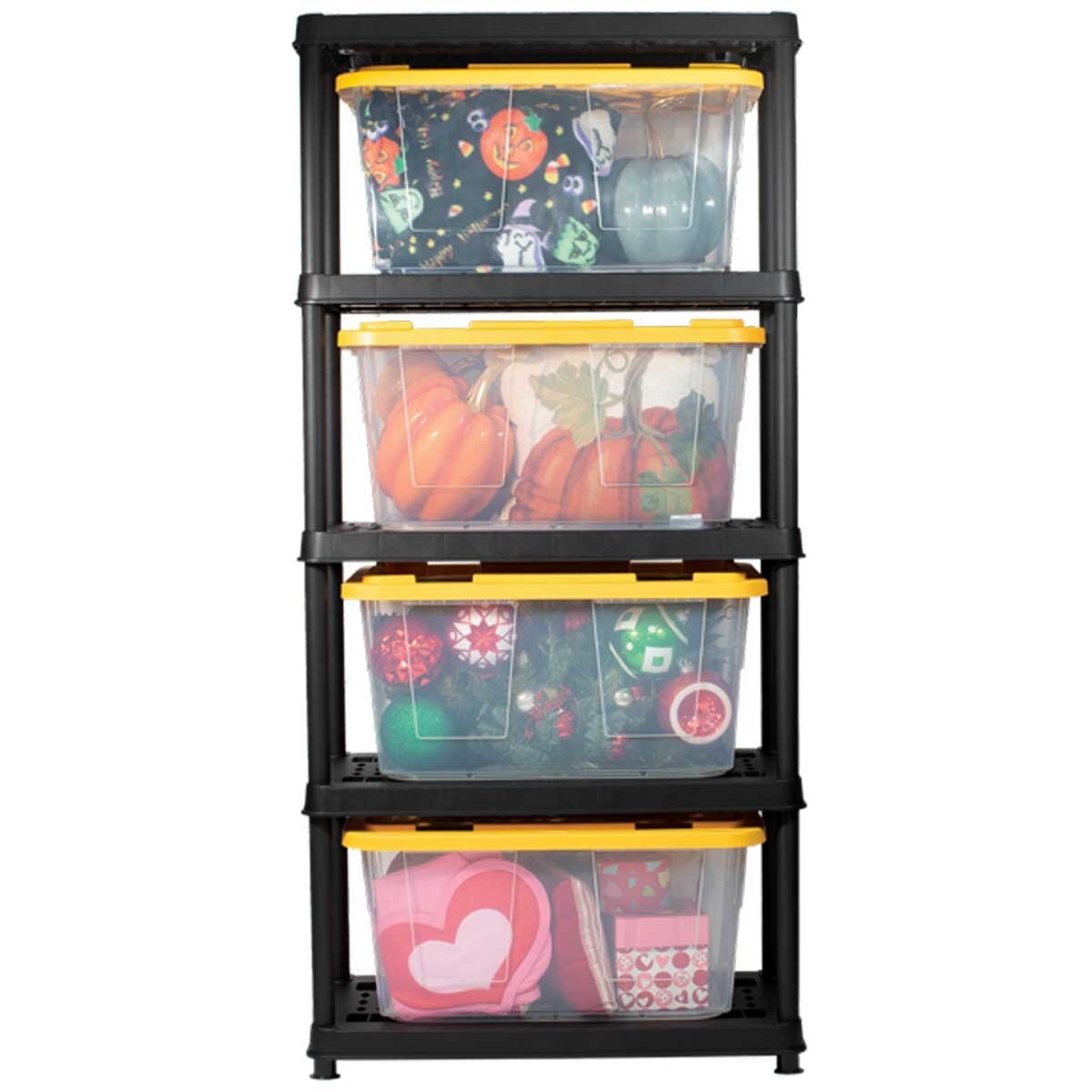 Greenmade 5‑Tier Storage Rack – Heavy‑Duty Resin Shelving (36″ W × 74″ H), No Tools Assembly