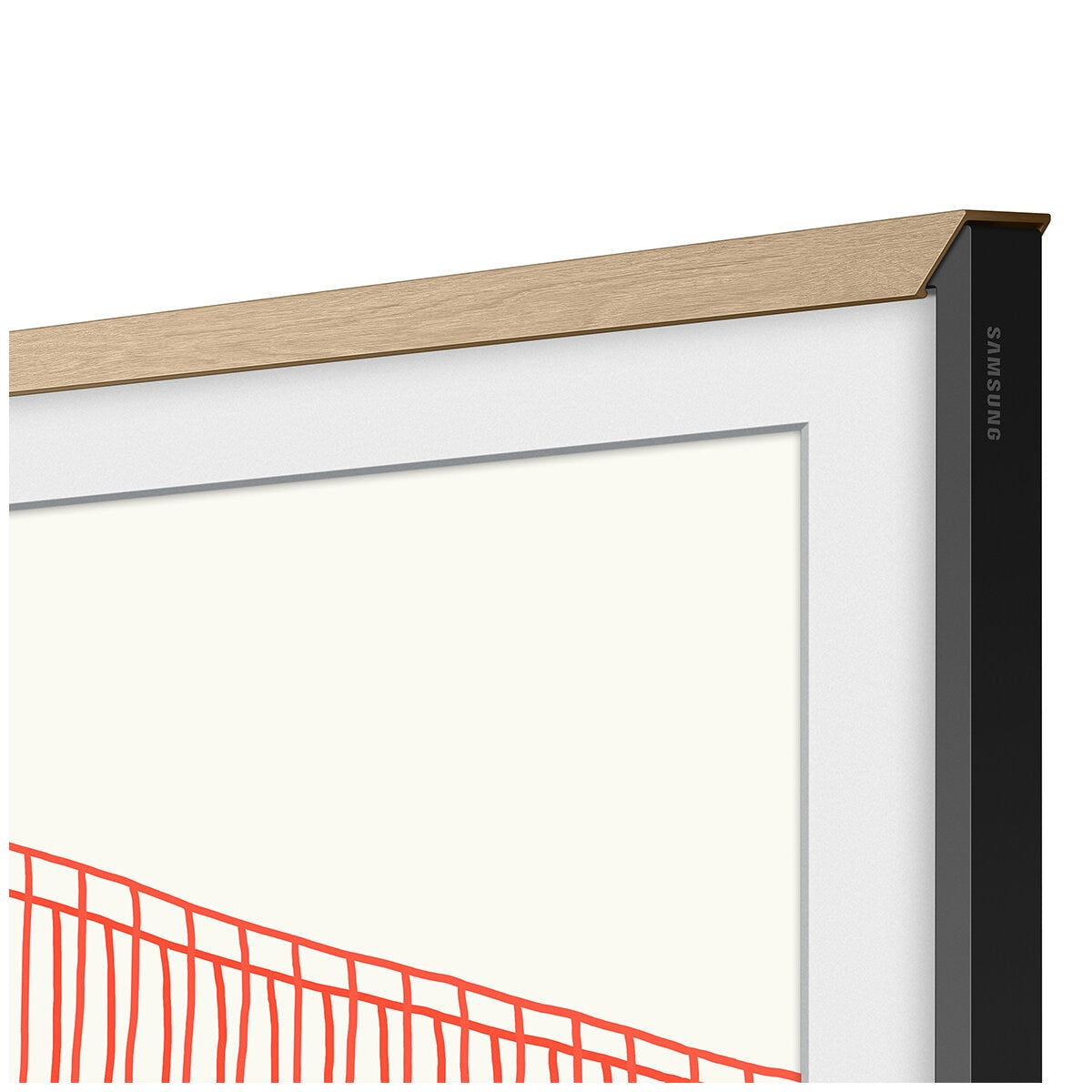 Samsung 85 Inch The Frame TV Customisable Bezel Teak  VG-SCFA85TKBRU
