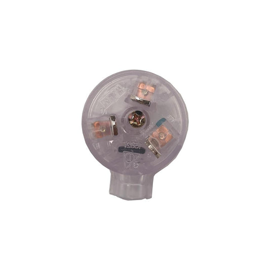 HPM Side Entry Plug Top - 10A - Clear - Slimline Design - Auzzistore