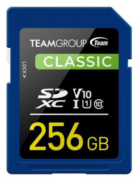 256GB Team Group Classic SDXC Card with UHS-1 V10 Technology | Auzzi Store