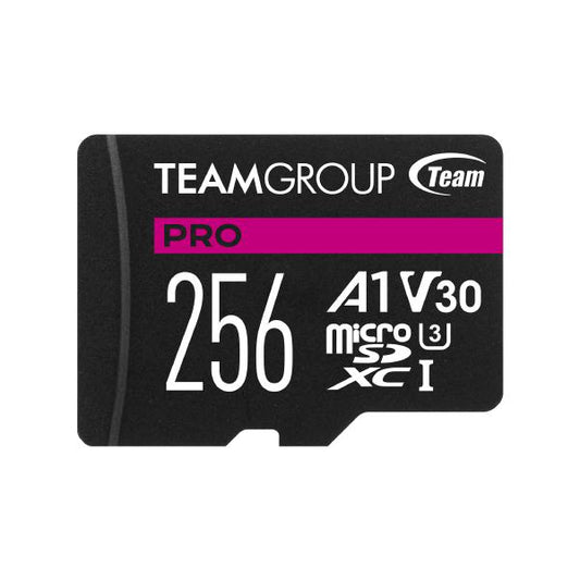 256GB Team Group PRO V30 MicroSDXC for Fast Data Transfer | Auzzi Store