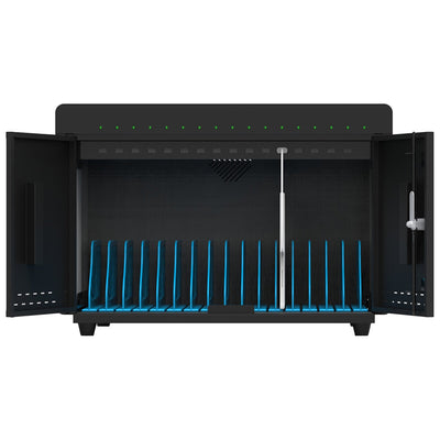 Uptime 16 Bay USB Charge Station UPT-CHARGE16-USB Black Fast Charge