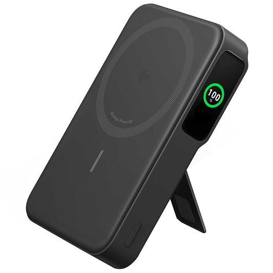 Anker MagGo 10K Magnetic Power Bank, 15W Qi2 Wireless Charging, Black