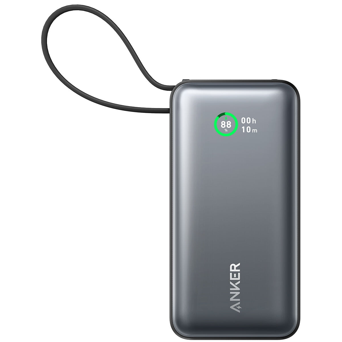 Anker Nano 10K 30W Power Bank With Built In USB-C Cable Black A1259H11 - Auzzistore