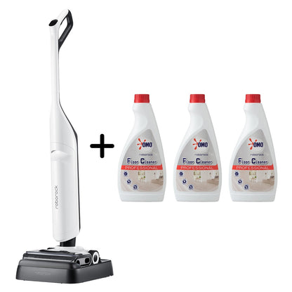 Roborock Flexi Pro Wet And Dry Vacuum RR-WD3D1A02-09 -WHT With 3 x OMO Cleaner