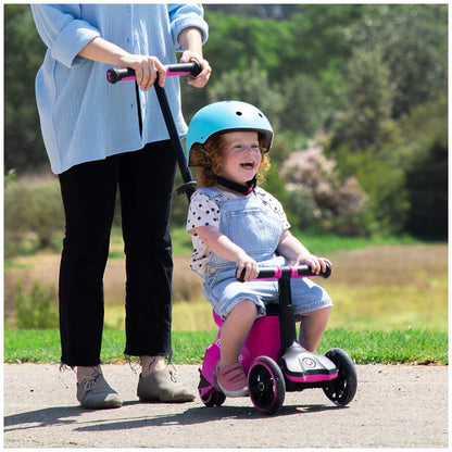 SmarTrike Xtend 3-in-1 Ride-On – Adjustable Kids Scooter & Balance Bike in Pink