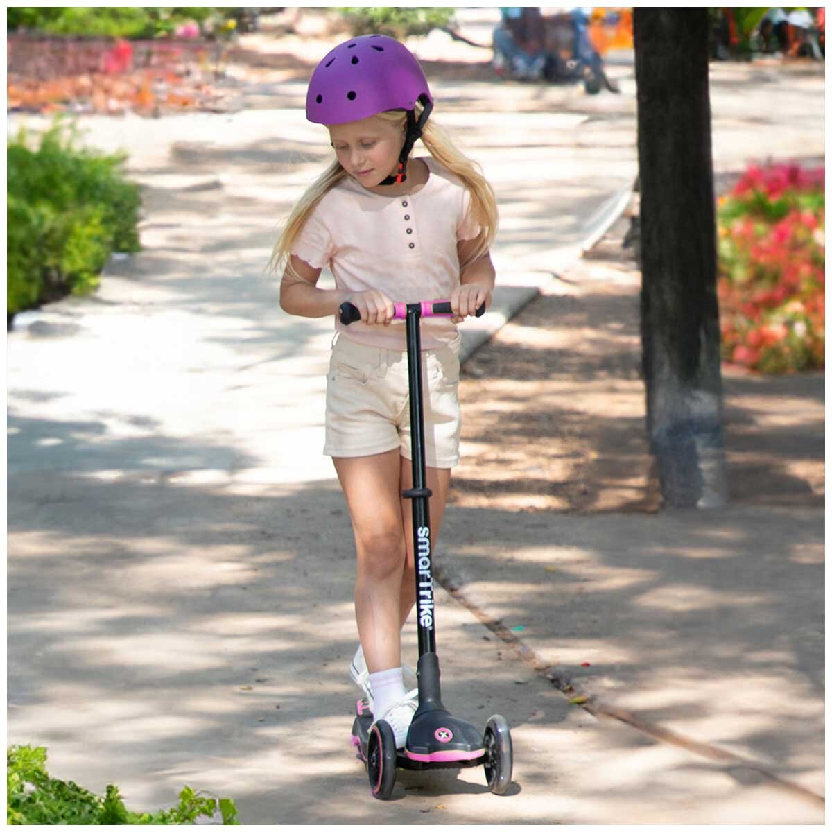 SmarTrike Xtend 3-in-1 Ride-On – Adjustable Kids Scooter & Balance Bike in Pink