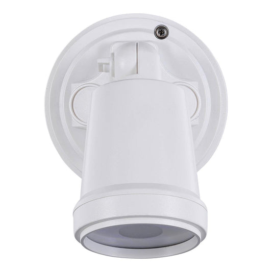 Brilliant Raptor III Single LED Flood Light - 10W - 800 Lumens - White - Adjustable