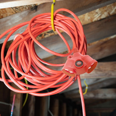 Deta 30m Extra Heavy Duty Extension Lead - PVC - Red - Safe Use