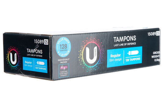 U By Kotex Regular Tampons 128 Pack – view 2