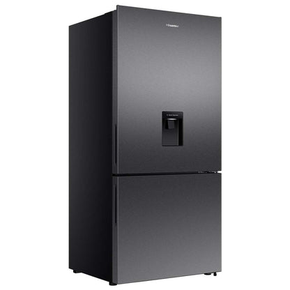 Hisense 500L PureFlat Bottom Mount Refrigerator Dark Steel HRBM500TBW