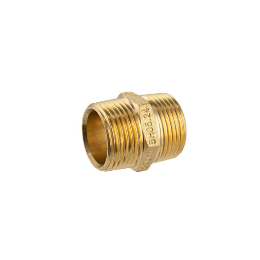 Brasshards 20mm Brass Threaded Hexagon Nipple - Lead-Free - Durable - Auzzistore