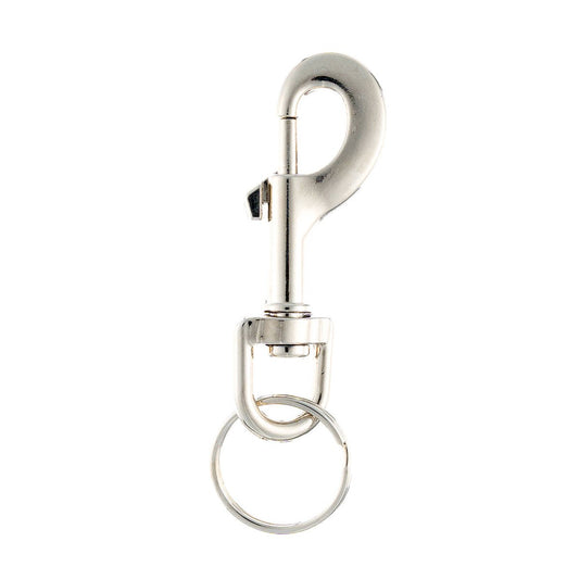 Taskmaster Snap Hook - 12mm - Nickel Plated - Round Swivel – view 2 - Auzzistore