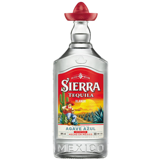 Sierra Tequila Blanco 1L - Clear Tequila with Fruity Aroma & Chili Notes