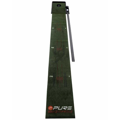 Pure2Improve Confidence Putting Mat P2I360610 Portable Green Red