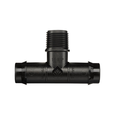 Pope 19mm Barbed x 15mm BSP Poly Threaded Male Tee 5 Pack