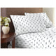 Natural Earth 300 Thread Count Organic Cotton Sheet King Set 4 Piece Stylised Leaves – view 3