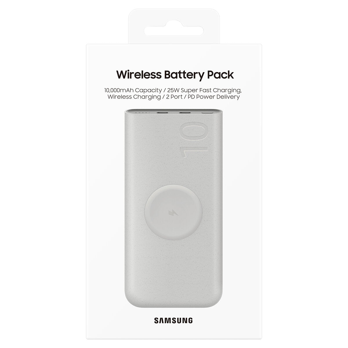Samsung 10,000mAh Wireless Battery Pack 25W Super Fast Charging Beige EB-U2510XUEGWW