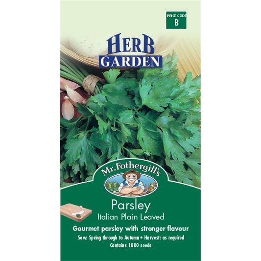 Mr Fothergill S Italian Parsley Seeds - 45cm - Green - Stronger Flavour - Auzzistore