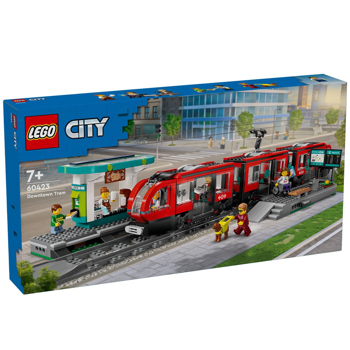 LEGO City Downtown Tram And Station Toy Set 60423