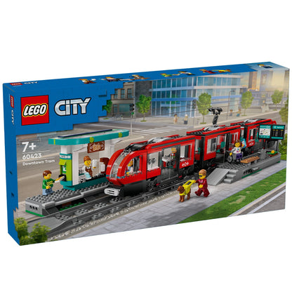 LEGO City Downtown Tram And Station Toy Set 60423