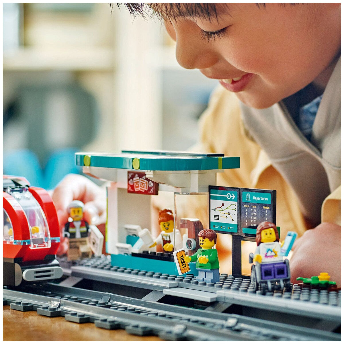 LEGO City Downtown Tram And Station Toy Set 60423