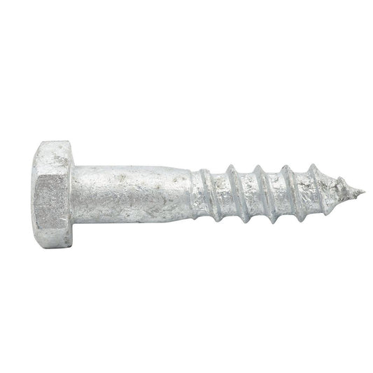 Zenith M10 x 50mm Hot Dipped Galvanised Hex Head Coach Screw - Each - Corrosion Resistant - Strong Fastening - Auzzistore
