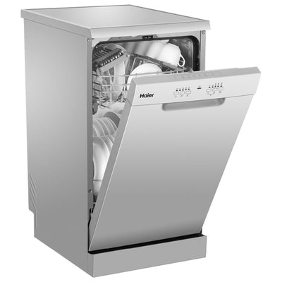 Haier 45cm Compact Freestanding Stainless Steel Dishwasher HDW10F1S1 Silver