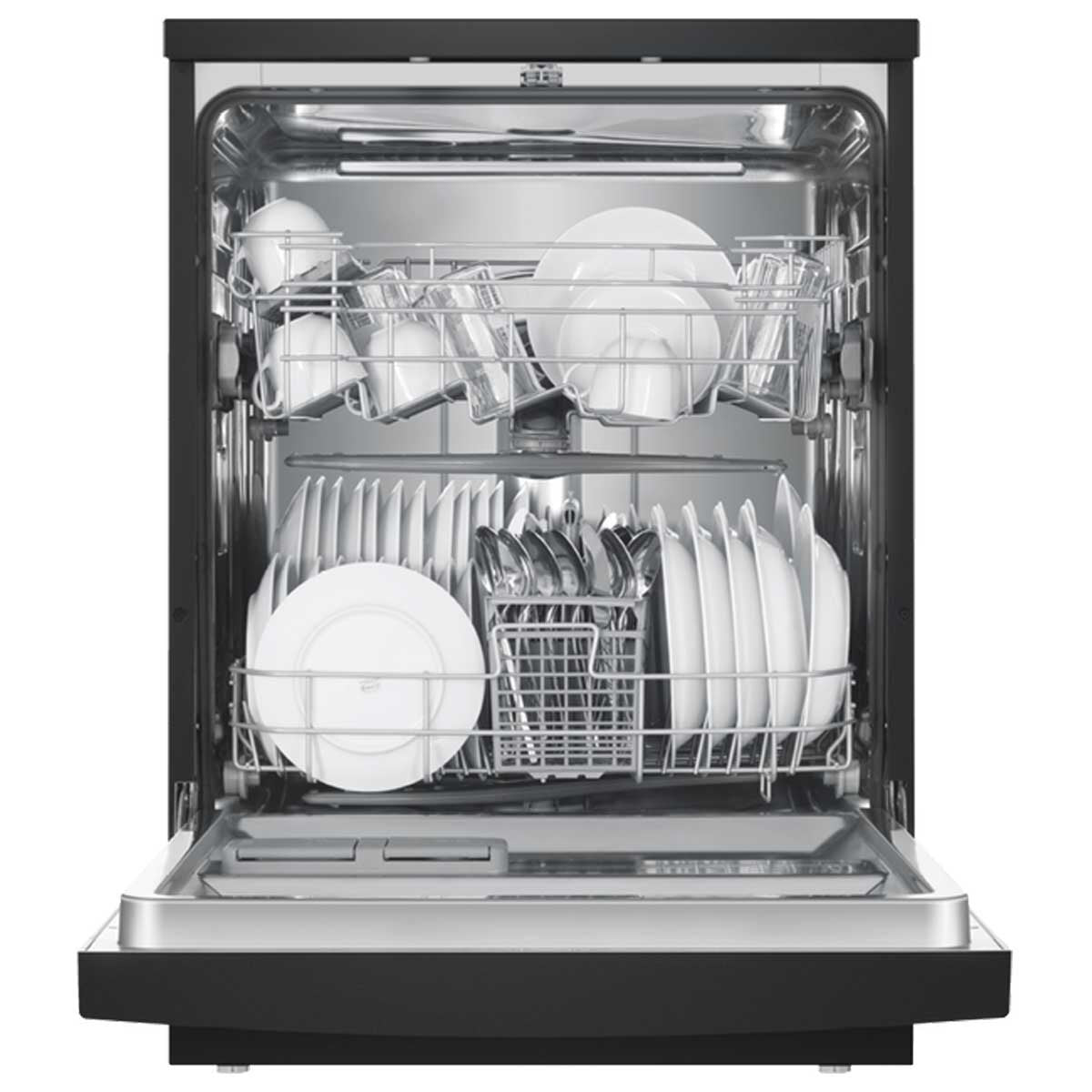 Haier 60cm Freestanding Dishwasher Black HDW13V1B1