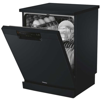 Haier 60cm Freestanding Dishwasher Black HDW13V1B1