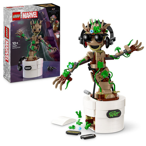 LEGO Marvel Dancing Groot Buildable Animated Toy 76297 - Auzzistore