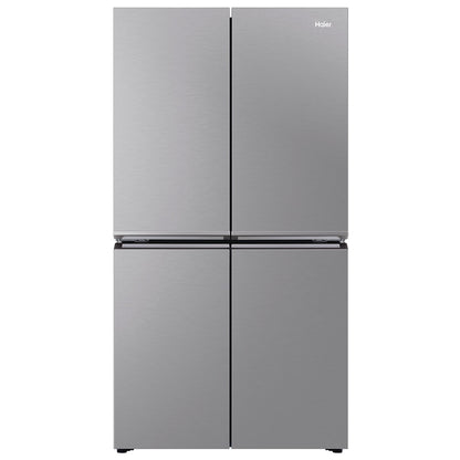 Haier 623L Quad Door Refrigerator Satina Silver HRF680YS