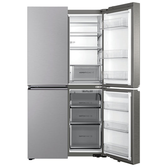 Haier 623L Quad Door Refrigerator Satina Silver HRF680YS – view 2