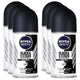 NIVEA Men Anti Perspirant Roll-On Deodorant 12 x 50 ml Black And White