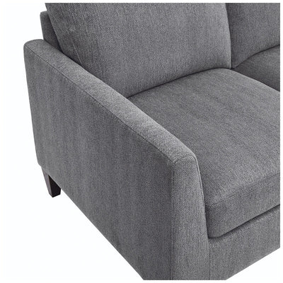 Lillian August Stationary Fabric Sofa with Nailhead Trim & Down Blend Cushions