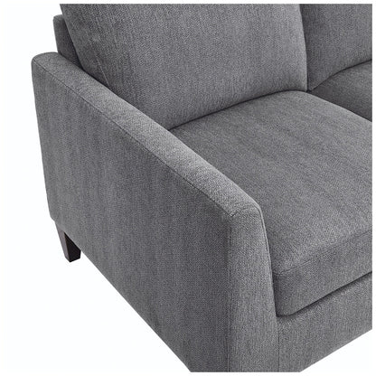 Lillian August Stationary Fabric Sofa with Nailhead Trim & Down Blend Cushions